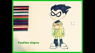 Como dibujar a Robin de Jóvenes Titanes