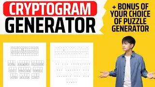 🚀 New! Create Cryptogram Puzzles Easily with The Cryptogram Generator - Special Offer Inside!