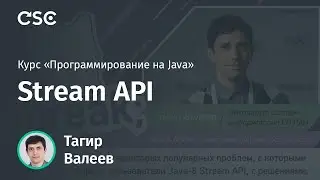 Лекция 8. Stream API (Программирование на Java)