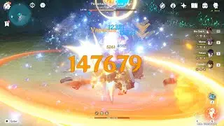Hu Tao RECORD! Normal Attack 147 000! Genshin Impact