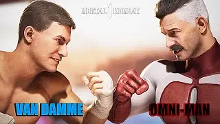 Mk1 - ALL Omni-Man vs Jean-Claude Van Damme Intro-Dialogues
