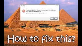 How to fix runDLL - HP Deskjet 1510 series