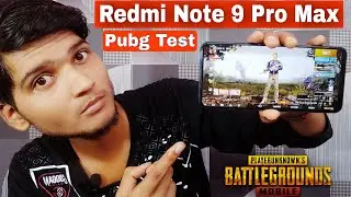 Redmi Note 9 Pro Max PUBG Test  CPU, GPU, FPS Test, 60 FPS Gaming😱