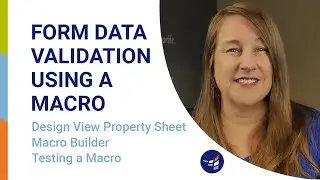 Form Data Validation Using a Macro in Microsoft Access