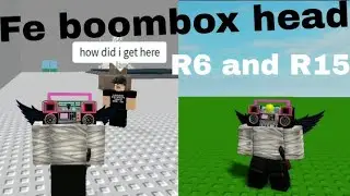Roblox Fe Script Showcase | boombox head R6 and R15 | Fluxus and Hydrogen and Delta