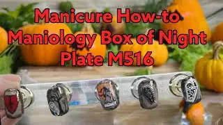 Manicure How-To using Maniology's Box of Night Plate M516