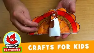Thanksgiving Standing Turkey Craft for Kids | Maple Leaf Learning