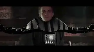 Anakin turns into Darth Vader to defeat Count Dooku