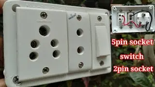one five pin one two pin one switch connection / Extension box