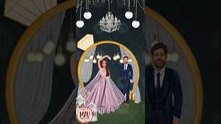 Engagement Invitation Video || Caricature Couple || Digital Invites