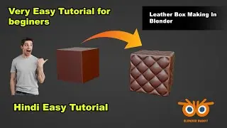 Leather cube making in blender Hindi tutorial