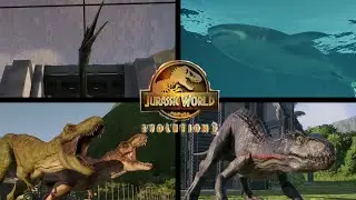 Todos los dinosaurios de jurassic world evolution 2
