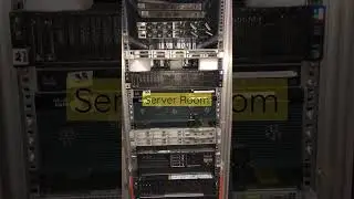 Server Room setup. The noise is too much in here. #serverroom #datacentre