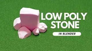 Low Poly Stone in Blender - Beginner Tutorial