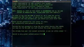 Установка LAMP в Arch Linux. Шаг 2: Обезопасим MySQL.