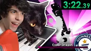 I TAUGHT MY CAT TO BEAT MINECRAFT - WORLD RECORD