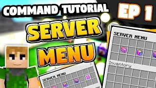 ✔Minecraft Server Menu GUI tutorial