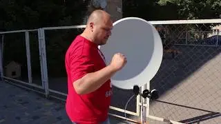 Tuning two satellites to one antenna without a central converter (75E + 90E)
