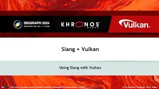 Slang in Vulkan