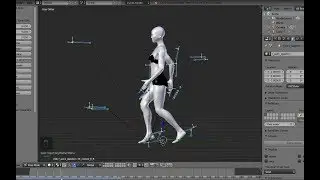 Walking to carve animation Blender 2.79 & 2.80 // Blender ATX