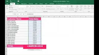 How to get the sum of text in excel 