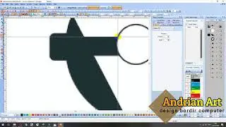 Design bordir computer logo hampar aspal