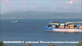 MARGUERITE A outbound Piraeus Container Terminal