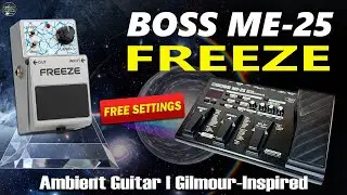 BOSS ME 25 FREEZE effect - GILMOUR style Ambient Guitar Free Patch Settings