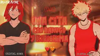 Una cita con Bakugo y Kirishima 🫢❤️‍🔥| ft. ​⁠@cristalasmr11 | M4M|YAOI|#asmroleplay  | #asrm #m4m