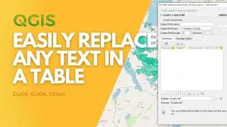 How to replace any text in a table in QGIS