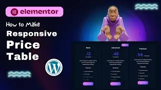 Create a Responsive Price Table in Elementor ~~ ( FREE ) ~~ wordpress tutorial for beginners