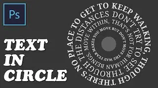 How To Type Text in Circle in Photoshop