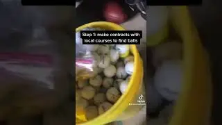 How to run golf ball side hustle business. 