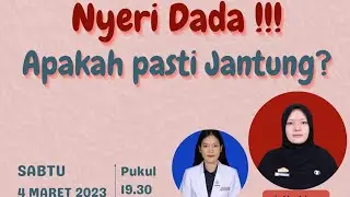 Bisamaju (Bincang Sehat Bersama Puskesmas Plaju) ~ "Nyeri Dada! Apakah pasti jantung??"