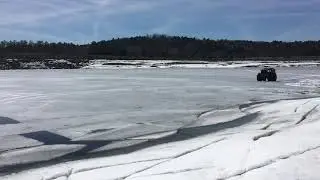 SHERP ATV outrunning the wave