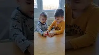 Утро папы с детьми