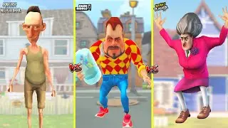 EFSANE DELİLER TOPLANDI 😱   Angry Neighbor -Scary Teacher - Dark Riddle