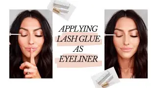 APPLYING LASH GLUE AS EYELINER || Bri Calaway Beauty