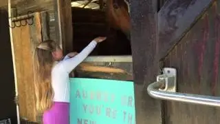 Audrey Grace is surprised with a horse!!