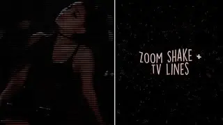 glow zoom shake + tv lines effect | svp tutorial