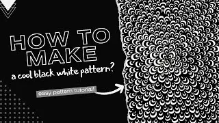 How to Draw a Cool Black and White Zentangle Pattern