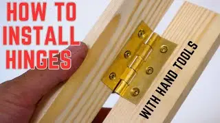 How to install hinges with hand tools.