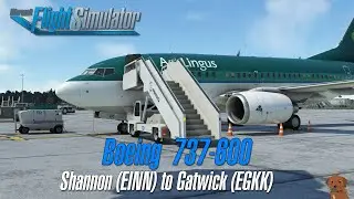 Microsoft Flight Simulator - Shannon to Gatwick - PMDG Boeing 737-600
