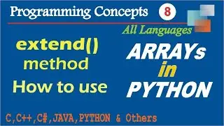 Extend() in list,array in python | difference between extend and append in python in hindi