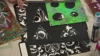 Layering With Stencils - Texture in Mixed Media Art