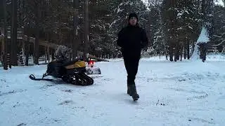 Обкатка снегохода Тикси 250 | Ставлю фотоловушки на дикого зверя | Россия, Сибирь