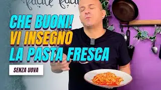 Strozzapreti all'Arrabbiata! TUTTI possono preparare la PASTA FRESCA (Senza Uova) in casa!