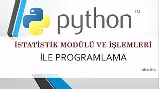 python3 dersleri 27 istatistik modülü ve temel istatistik işlemler