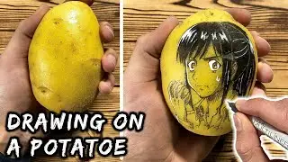 Drawing Sasha on a POTATO - Attack on Titan