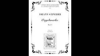 Johann Schneider (1702-1788) Praeludium und Fuge G-dur.
